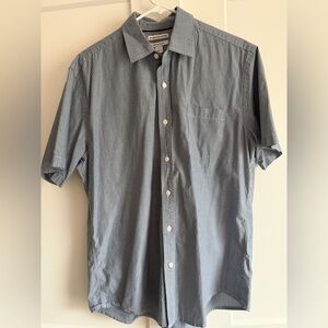 Amazon Essentials Men's Gray Pinstripe Shirt